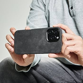 Amazon.co.jp: ALTRAALMA アルカンターラ 電話ケース iPhone 16